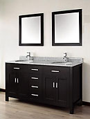black bathroom vanity