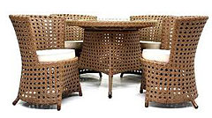 rattan wicker table and chairs